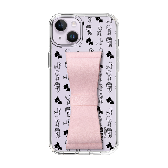 Slim Protection Case - STAND & RING RIBBON Sakura Pink［ Rune Naito - RUNE Animal Dog ］
