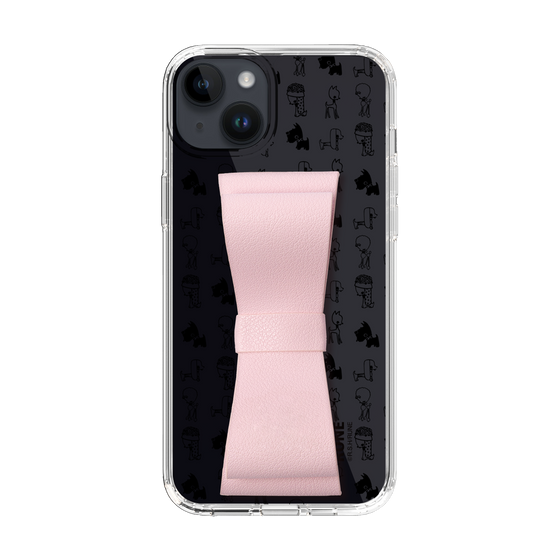 Slim Protection Case - STAND & RING RIBBON Sakura Pink［ Rune Naito - RUNE Animal Dog ］