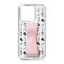 Slim Protection Case - STAND & RING RIBBON Sakura Pink［ Rune Naito - RUNE Animal Dog ］