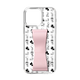 Slim Protection Case - STAND & RING RIBBON Sakura Pink［ Rune Naito - RUNE Animal Dog ］
