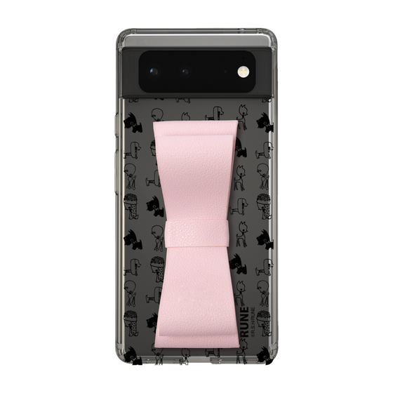 Slim Protection Case - STAND & RING RIBBON Sakura Pink［ Rune Naito - RUNE Animal Dog ］