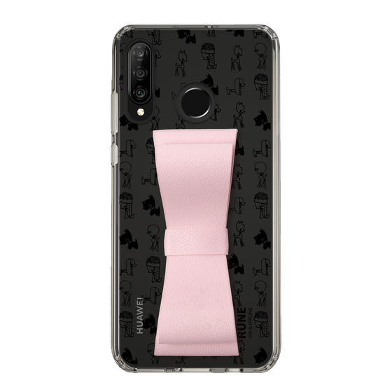 Slim Protection Case - STAND & RING RIBBON Sakura Pink［ Rune Naito - RUNE Animal Dog ］