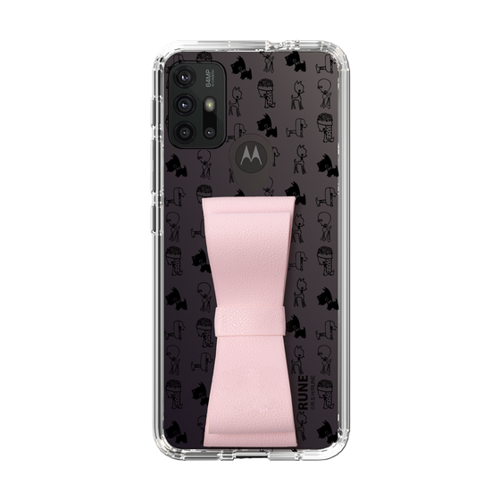 Slim Protection Case - STAND & RING RIBBON Sakura Pink［ Rune Naito - RUNE Animal Dog ］