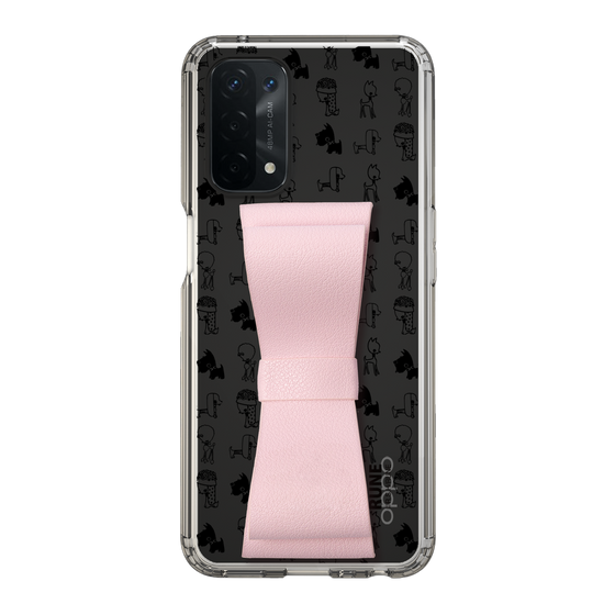 Slim Protection Case - STAND & RING RIBBON Sakura Pink［ Rune Naito - RUNE Animal Dog ］