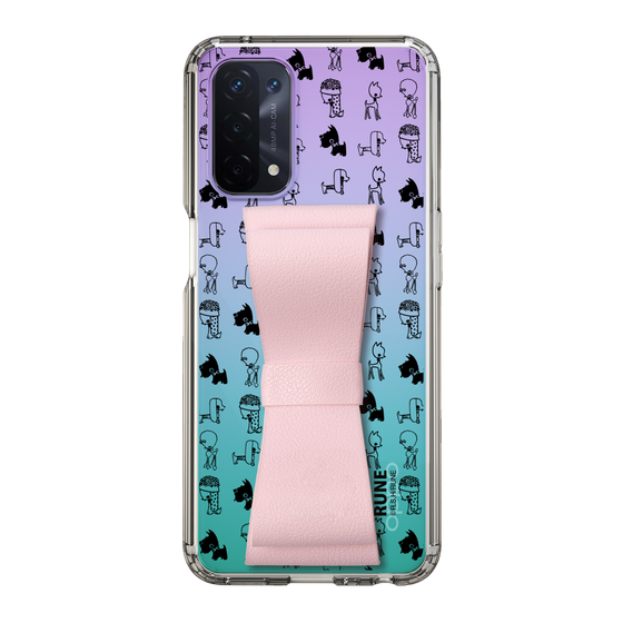 Slim Protection Case - STAND & RING RIBBON Sakura Pink［ Rune Naito - RUNE Animal Dog ］