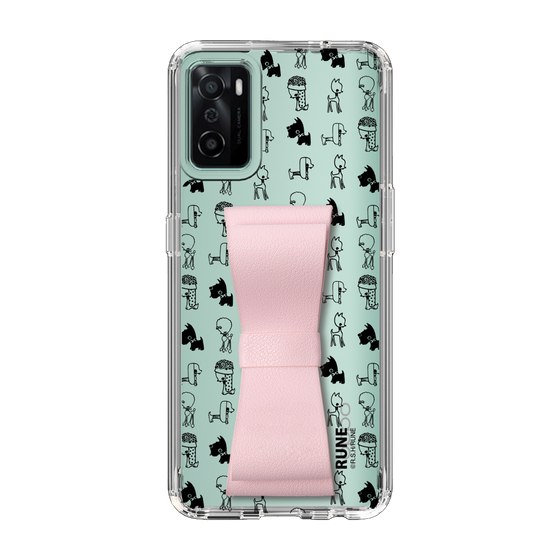 Slim Protection Case - STAND & RING RIBBON Sakura Pink［ Rune Naito - RUNE Animal Dog ］