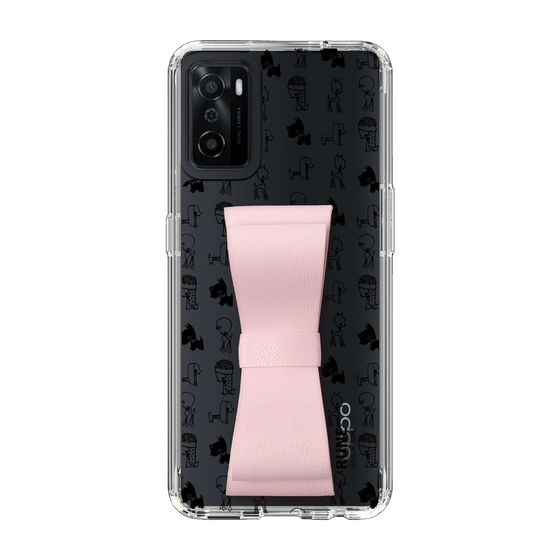 Slim Protection Case - STAND & RING RIBBON Sakura Pink［ Rune Naito - RUNE Animal Dog ］