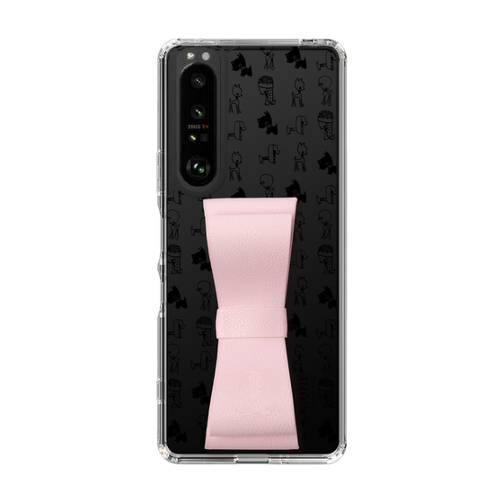 Slim Protection Case - STAND & RING RIBBON Sakura Pink［ Rune Naito - RUNE Animal Dog ］