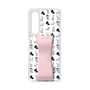 Slim Protection Case - STAND & RING RIBBON Sakura Pink［ Rune Naito - RUNE Animal Dog ］