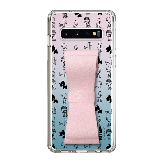 Slim Protection Case - STAND & RING RIBBON Sakura Pink［ Rune Naito - RUNE Animal Dog ］