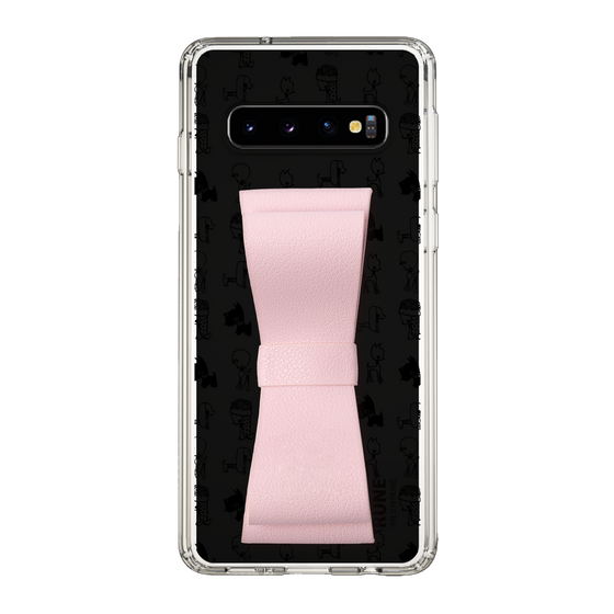 Slim Protection Case - STAND & RING RIBBON Sakura Pink［ Rune Naito - RUNE Animal Dog ］