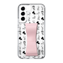 Slim Protection Case - STAND & RING RIBBON Sakura Pink［ Rune Naito - RUNE Animal Dog ］