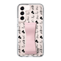 Slim Protection Case - STAND & RING RIBBON Sakura Pink［ Rune Naito - RUNE Animal Dog ］