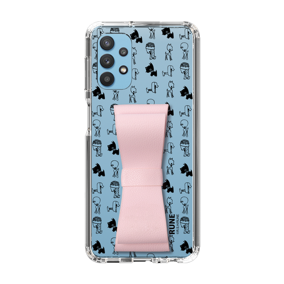 Slim Protection Case - STAND & RING RIBBON Sakura Pink［ Rune Naito - RUNE Animal Dog ］