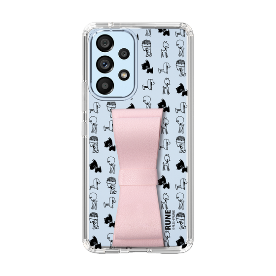 Slim Protection Case - STAND & RING RIBBON Sakura Pink［ Rune Naito - RUNE Animal Dog ］