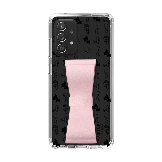 Slim Protection Case - STAND & RING RIBBON Sakura Pink［ Rune Naito - RUNE Animal Dog ］