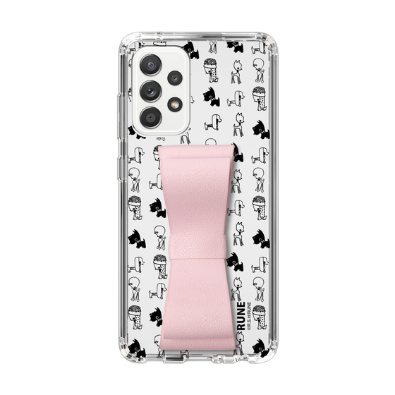 Slim Protection Case - STAND & RING RIBBON Sakura Pink［ Rune Naito - RUNE Animal Dog ］