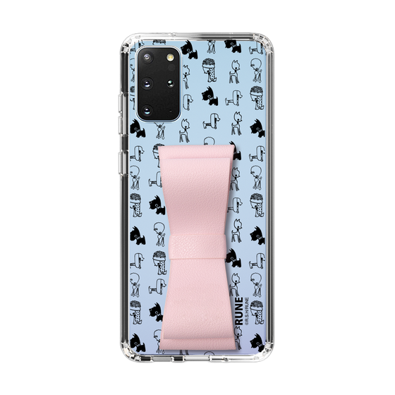 Slim Protection Case - STAND & RING RIBBON Sakura Pink［ Rune Naito - RUNE Animal Dog ］