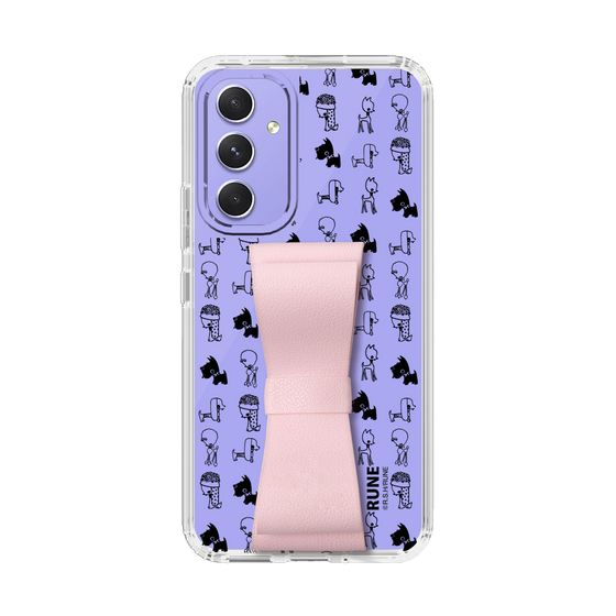 Slim Protection Case - STAND & RING RIBBON Sakura Pink［ Rune Naito - RUNE Animal Dog ］