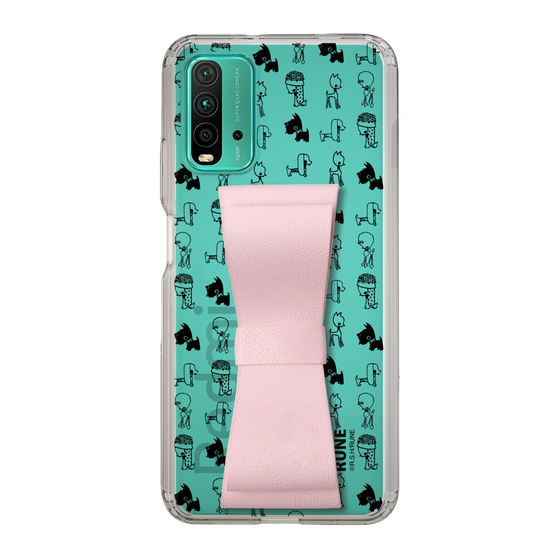 Slim Protection Case - STAND & RING RIBBON Sakura Pink［ Rune Naito - RUNE Animal Dog ］