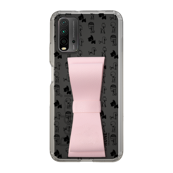 Slim Protection Case - STAND & RING RIBBON Sakura Pink［ Rune Naito - RUNE Animal Dog ］
