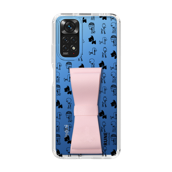 Slim Protection Case - STAND & RING RIBBON Sakura Pink［ Rune Naito - RUNE Animal Dog ］