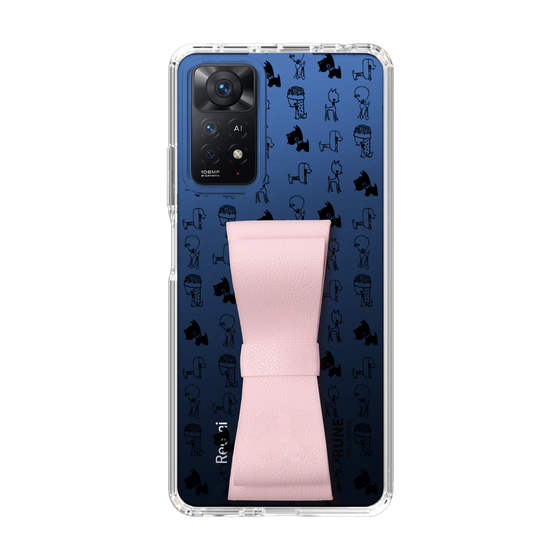 Slim Protection Case - STAND & RING RIBBON Sakura Pink［ Rune Naito - RUNE Animal Dog ］