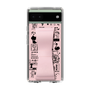 Slim Protection Case - STAND & RING RIBBON Sakura Pink［ Rune Naito - RUNE Girl Retro & Modern - Pink ］