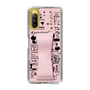 Slim Protection Case - STAND & RING RIBBON Sakura Pink［ Rune Naito - RUNE Girl Retro & Modern - Pink ］