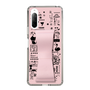 Slim Protection Case - STAND & RING RIBBON Sakura Pink［ Rune Naito - RUNE Girl Retro & Modern - Pink ］