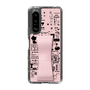Slim Protection Case - STAND & RING RIBBON Sakura Pink［ Rune Naito - RUNE Girl Retro & Modern - Pink ］