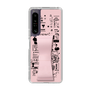 Slim Protection Case - STAND & RING RIBBON Sakura Pink［ Rune Naito - RUNE Girl Retro & Modern - Pink ］