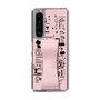 Slim Protection Case - STAND & RING RIBBON Sakura Pink［ Rune Naito - RUNE Girl Retro & Modern - Pink ］