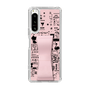 Slim Protection Case - STAND & RING RIBBON Sakura Pink［ Rune Naito - RUNE Girl Retro & Modern - Pink ］
