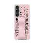 Slim Protection Case - STAND & RING RIBBON Sakura Pink［ Rune Naito - RUNE Girl Retro & Modern - Pink ］