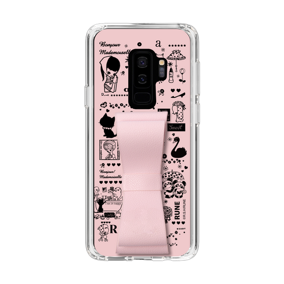 Slim Protection Case - STAND & RING RIBBON Sakura Pink［ Rune Naito - RUNE Girl Retro & Modern - Pink ］