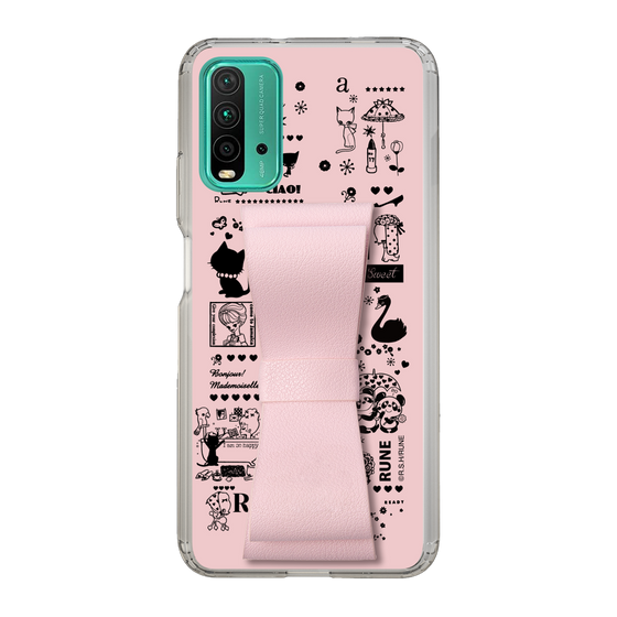Slim Protection Case - STAND & RING RIBBON Sakura Pink［ Rune Naito - RUNE Girl Retro & Modern - Pink ］
