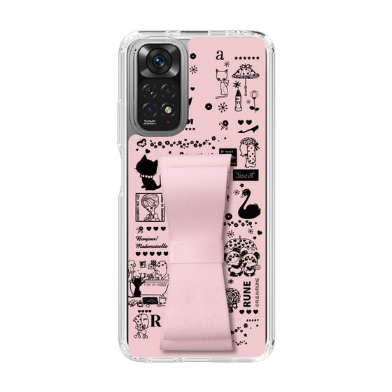 Slim Protection Case - STAND & RING RIBBON Sakura Pink［ Rune Naito - RUNE Girl Retro & Modern - Pink ］