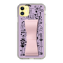 Slim Protection Case - STAND & RING RIBBON Sakura Pink［ Rune Naito - RUNE Girl Retro & Modern - Purple ］