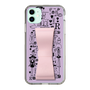 Slim Protection Case - STAND & RING RIBBON Sakura Pink［ Rune Naito - RUNE Girl Retro & Modern - Purple ］