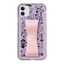 Slim Protection Case - STAND & RING RIBBON Sakura Pink［ Rune Naito - RUNE Girl Retro & Modern - Purple ］