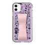 Slim Protection Case - STAND & RING RIBBON Sakura Pink［ Rune Naito - RUNE Girl Retro & Modern - Purple ］