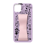 Slim Protection Case - STAND & RING RIBBON Sakura Pink［ Rune Naito - RUNE Girl Retro & Modern - Purple ］