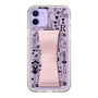 Slim Protection Case - STAND & RING RIBBON Sakura Pink［ Rune Naito - RUNE Girl Retro & Modern - Purple ］