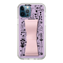 Slim Protection Case - STAND & RING RIBBON Sakura Pink［ Rune Naito - RUNE Girl Retro & Modern - Purple ］