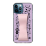 Slim Protection Case - STAND & RING RIBBON Sakura Pink［ Rune Naito - RUNE Girl Retro & Modern - Purple ］