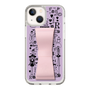 Slim Protection Case - STAND & RING RIBBON Sakura Pink［ Rune Naito - RUNE Girl Retro & Modern - Purple ］