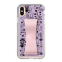 Slim Protection Case - STAND & RING RIBBON Sakura Pink［ Rune Naito - RUNE Girl Retro & Modern - Purple ］