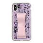 Slim Protection Case - STAND & RING RIBBON Sakura Pink［ Rune Naito - RUNE Girl Retro & Modern - Purple ］