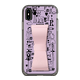 Slim Protection Case - STAND & RING RIBBON Sakura Pink［ Rune Naito - RUNE Girl Retro & Modern - Purple ］